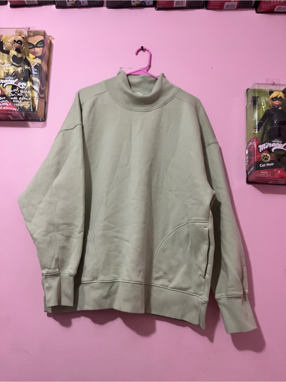 ⭐️ aerie Light Sage Green Mock Neck Pullover